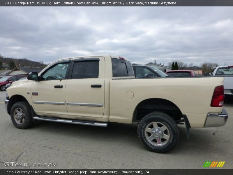 Bright White / Dark Slate/Medium Graystone 2010 Dodge Ram 3500 Big Horn Edition Crew Cab 4x4