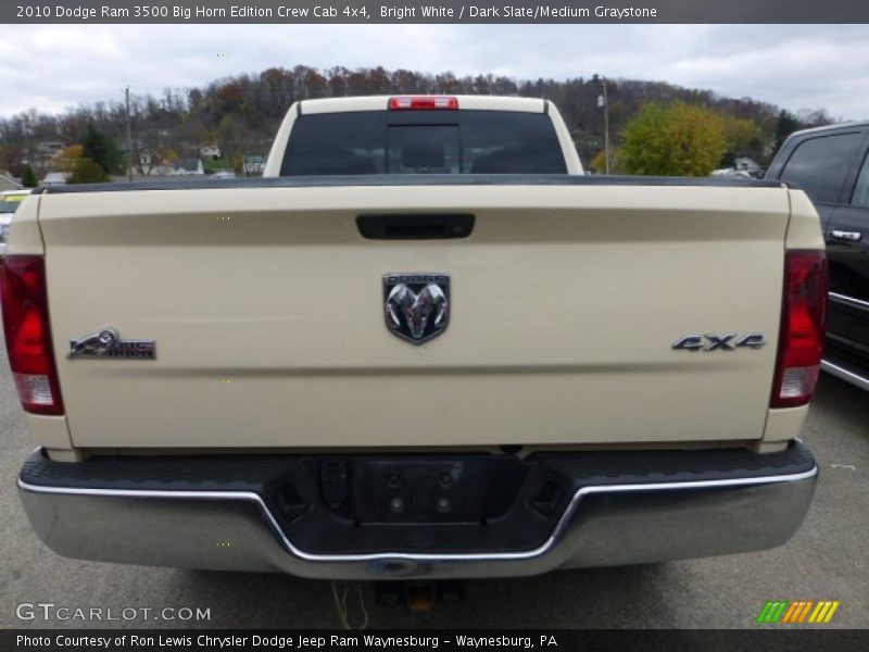 Bright White / Dark Slate/Medium Graystone 2010 Dodge Ram 3500 Big Horn Edition Crew Cab 4x4