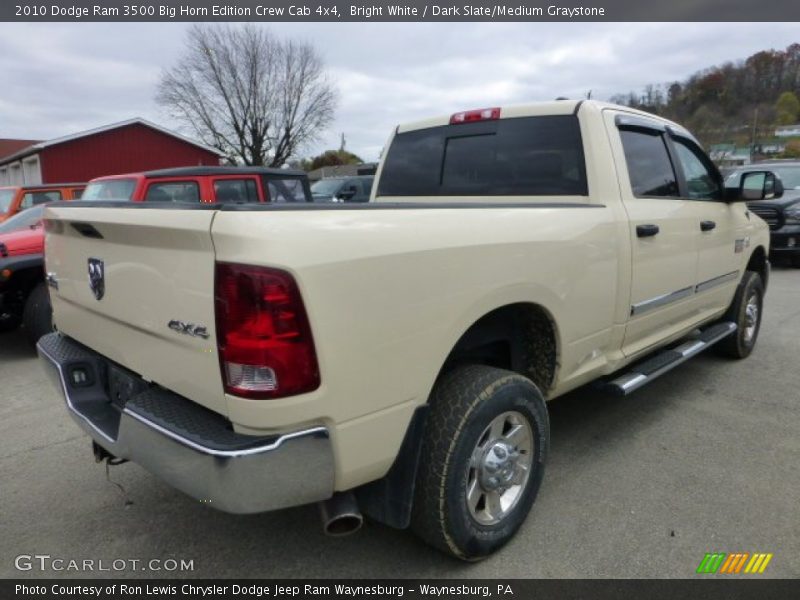 Bright White / Dark Slate/Medium Graystone 2010 Dodge Ram 3500 Big Horn Edition Crew Cab 4x4