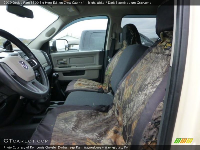Bright White / Dark Slate/Medium Graystone 2010 Dodge Ram 3500 Big Horn Edition Crew Cab 4x4