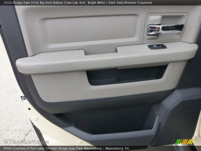 Bright White / Dark Slate/Medium Graystone 2010 Dodge Ram 3500 Big Horn Edition Crew Cab 4x4