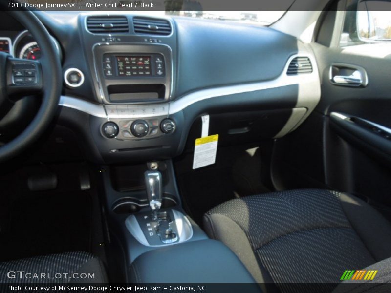 Winter Chill Pearl / Black 2013 Dodge Journey SXT