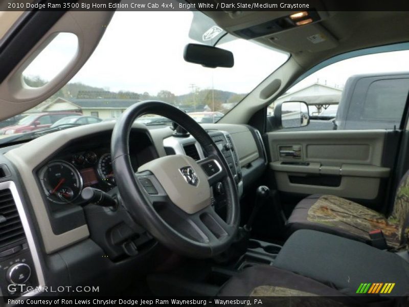 Bright White / Dark Slate/Medium Graystone 2010 Dodge Ram 3500 Big Horn Edition Crew Cab 4x4