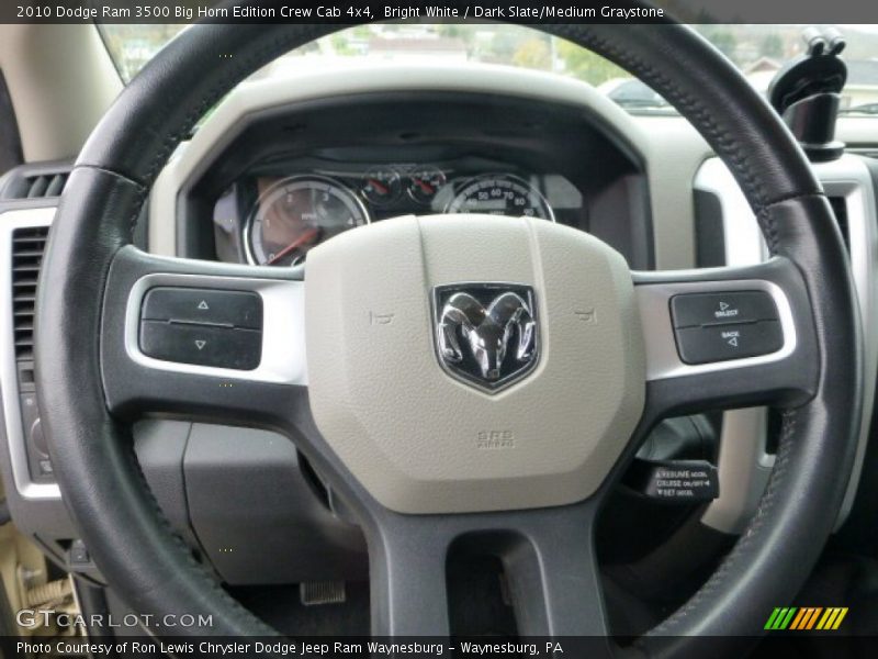 Bright White / Dark Slate/Medium Graystone 2010 Dodge Ram 3500 Big Horn Edition Crew Cab 4x4