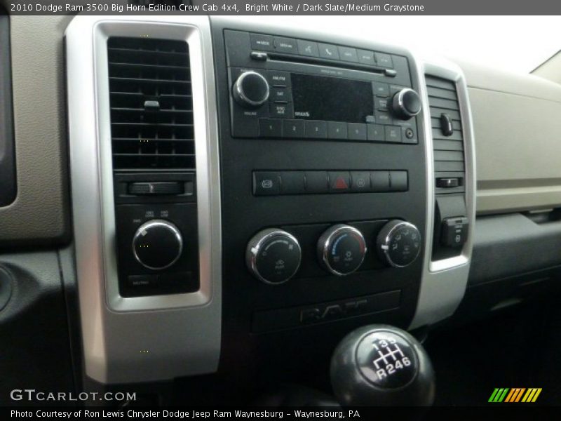 Bright White / Dark Slate/Medium Graystone 2010 Dodge Ram 3500 Big Horn Edition Crew Cab 4x4