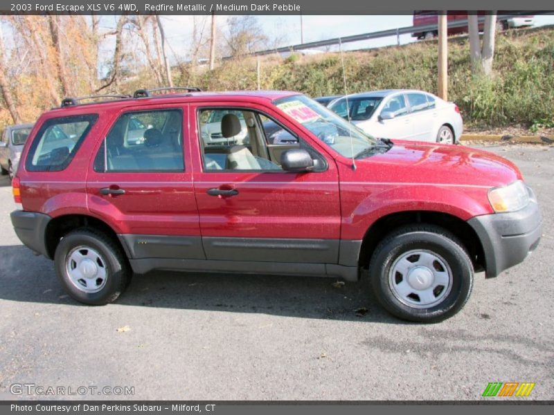 Redfire Metallic / Medium Dark Pebble 2003 Ford Escape XLS V6 4WD