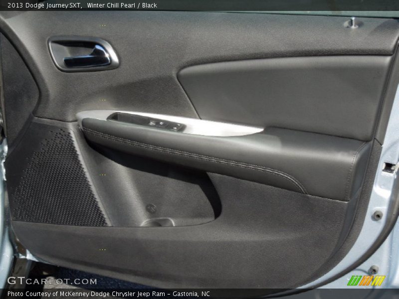 Winter Chill Pearl / Black 2013 Dodge Journey SXT