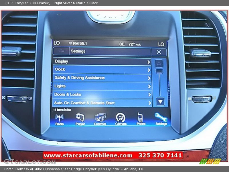 Bright Silver Metallic / Black 2012 Chrysler 300 Limited