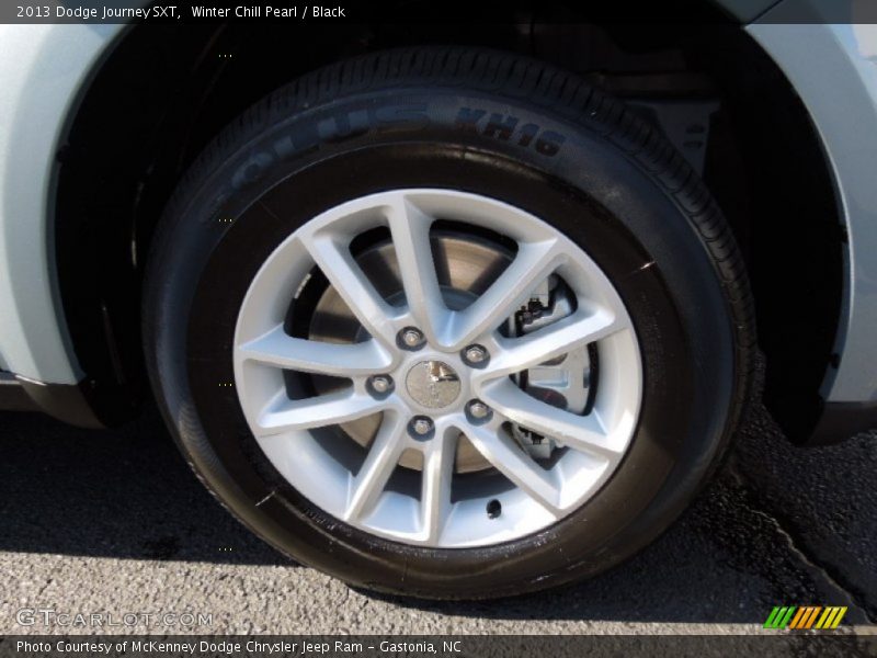 Winter Chill Pearl / Black 2013 Dodge Journey SXT