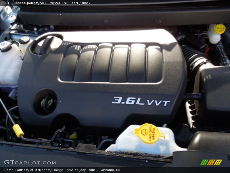 Winter Chill Pearl / Black 2013 Dodge Journey SXT