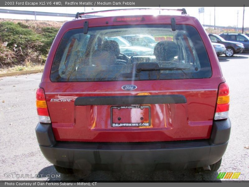 Redfire Metallic / Medium Dark Pebble 2003 Ford Escape XLS V6 4WD