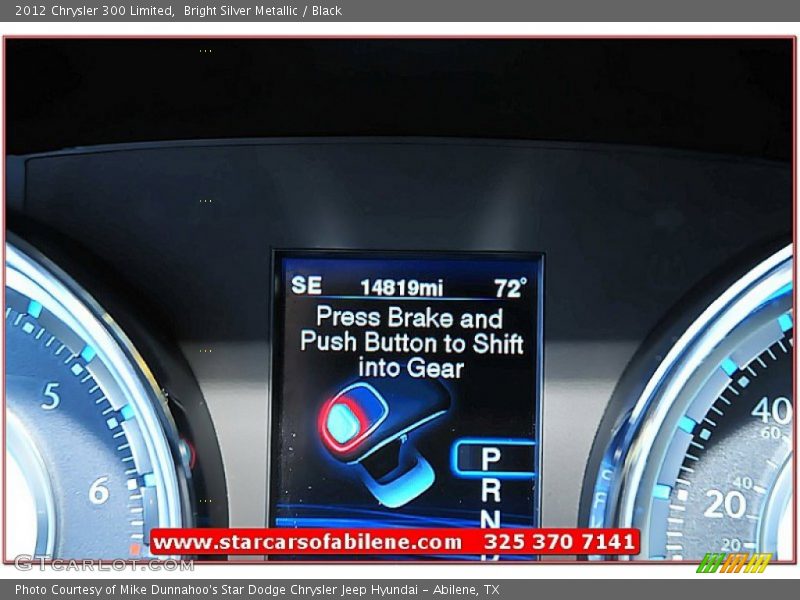 Bright Silver Metallic / Black 2012 Chrysler 300 Limited
