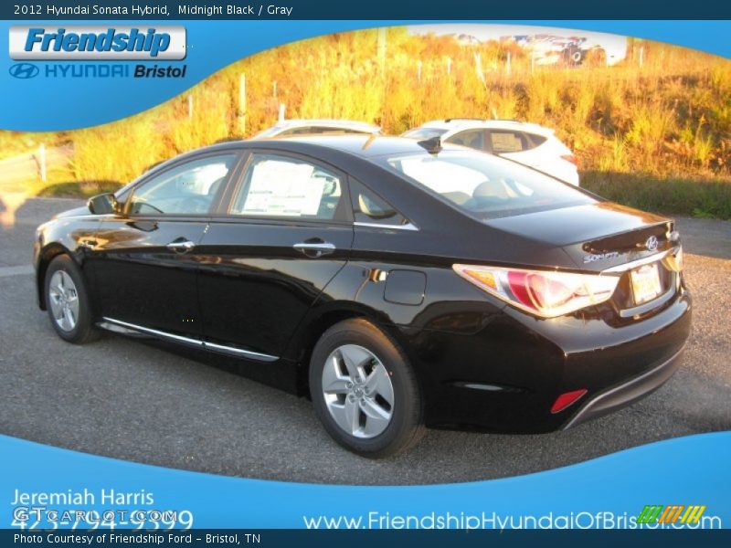 Midnight Black / Gray 2012 Hyundai Sonata Hybrid