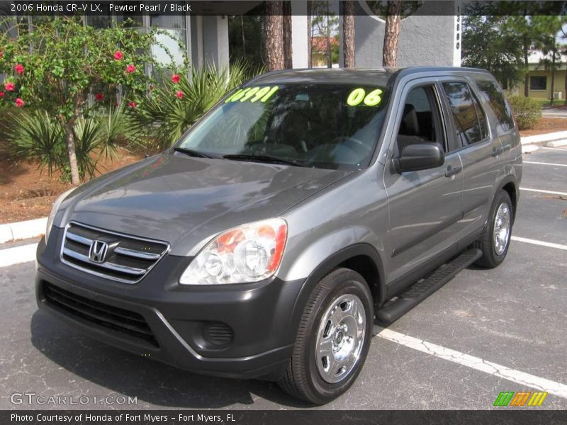 Pewter Pearl / Black 2006 Honda CR-V LX