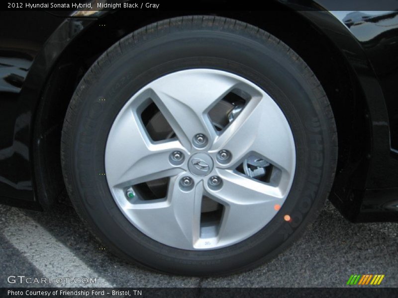 Midnight Black / Gray 2012 Hyundai Sonata Hybrid
