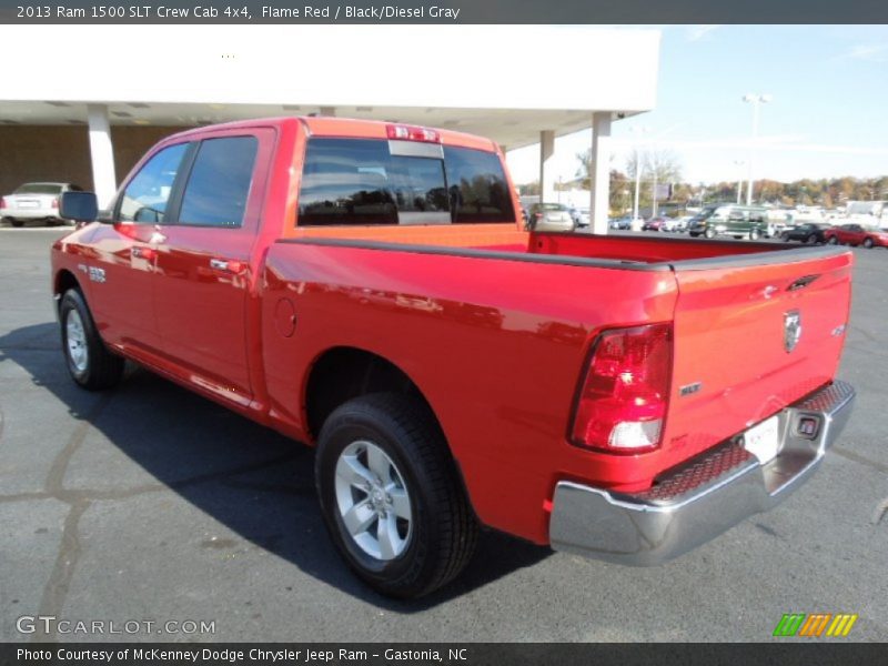Flame Red / Black/Diesel Gray 2013 Ram 1500 SLT Crew Cab 4x4