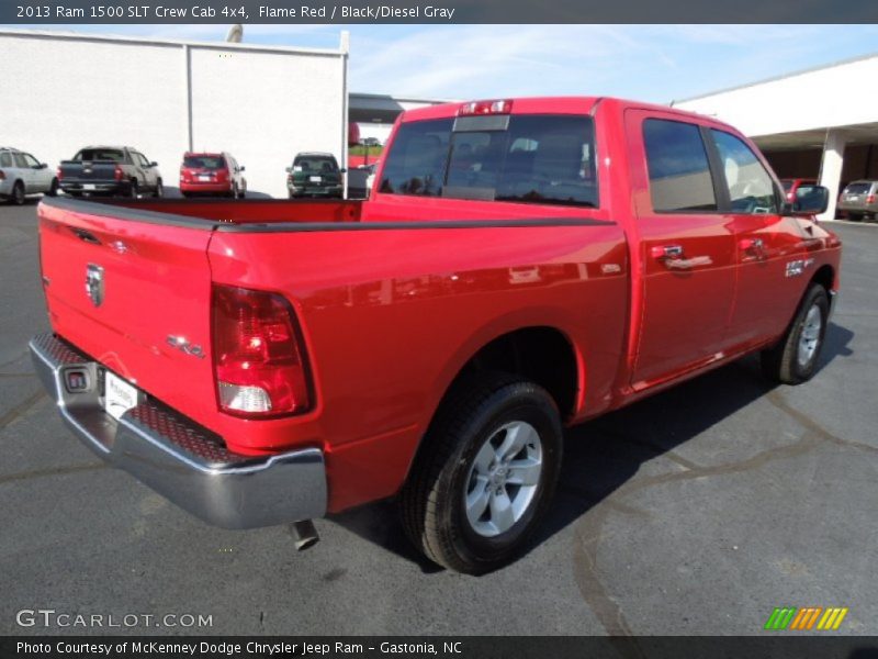 Flame Red / Black/Diesel Gray 2013 Ram 1500 SLT Crew Cab 4x4