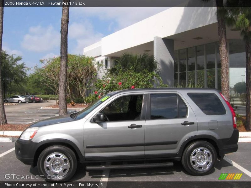 Pewter Pearl / Black 2006 Honda CR-V LX