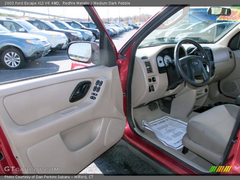 Redfire Metallic / Medium Dark Pebble 2003 Ford Escape XLS V6 4WD