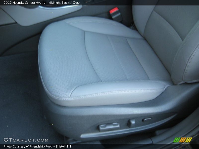 Midnight Black / Gray 2012 Hyundai Sonata Hybrid