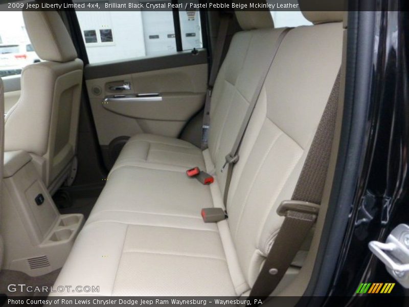 Brilliant Black Crystal Pearl / Pastel Pebble Beige Mckinley Leather 2009 Jeep Liberty Limited 4x4