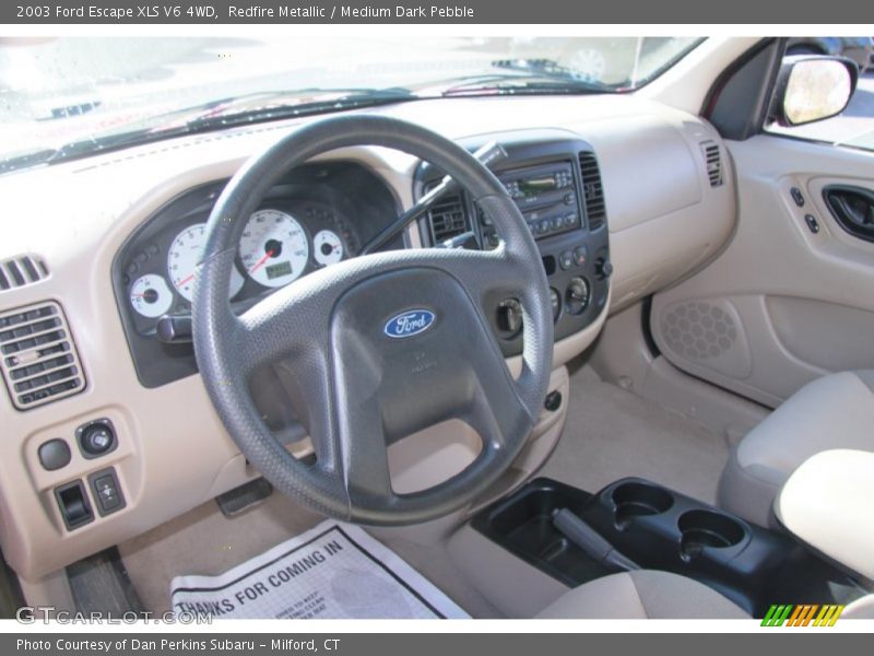 Redfire Metallic / Medium Dark Pebble 2003 Ford Escape XLS V6 4WD