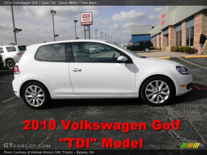Candy White / Titan Black 2010 Volkswagen Golf 2 Door TDI