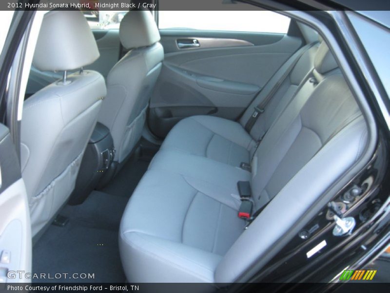 Midnight Black / Gray 2012 Hyundai Sonata Hybrid