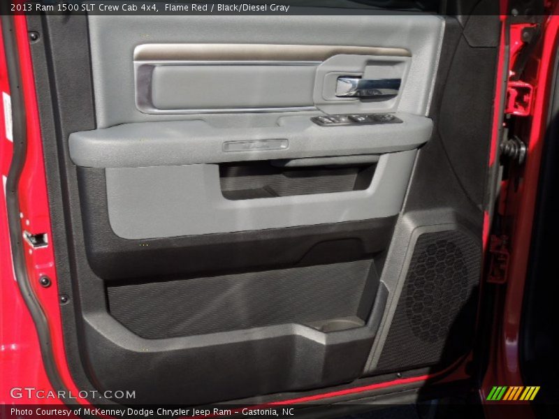 Flame Red / Black/Diesel Gray 2013 Ram 1500 SLT Crew Cab 4x4