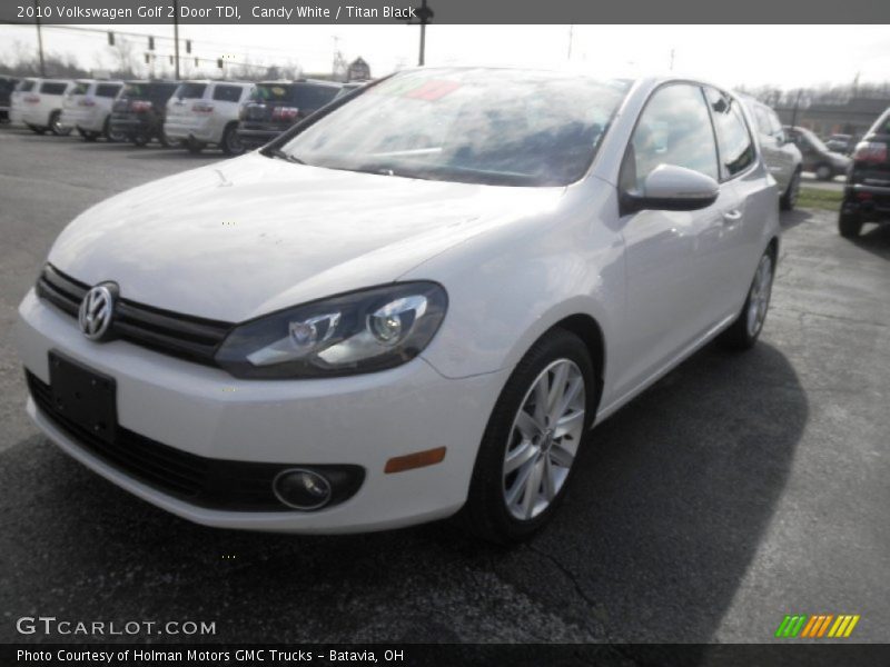 Candy White / Titan Black 2010 Volkswagen Golf 2 Door TDI