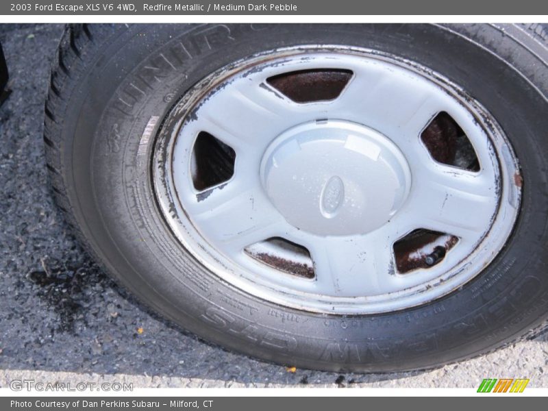 Redfire Metallic / Medium Dark Pebble 2003 Ford Escape XLS V6 4WD