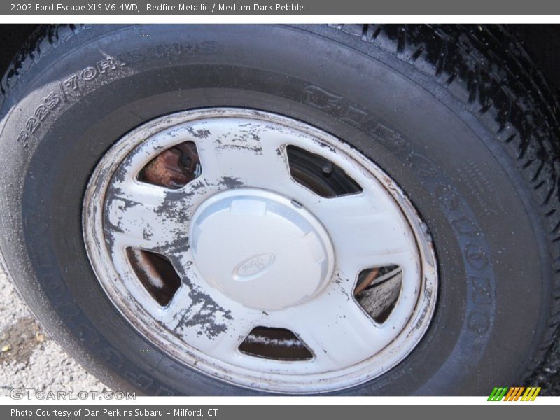 Redfire Metallic / Medium Dark Pebble 2003 Ford Escape XLS V6 4WD