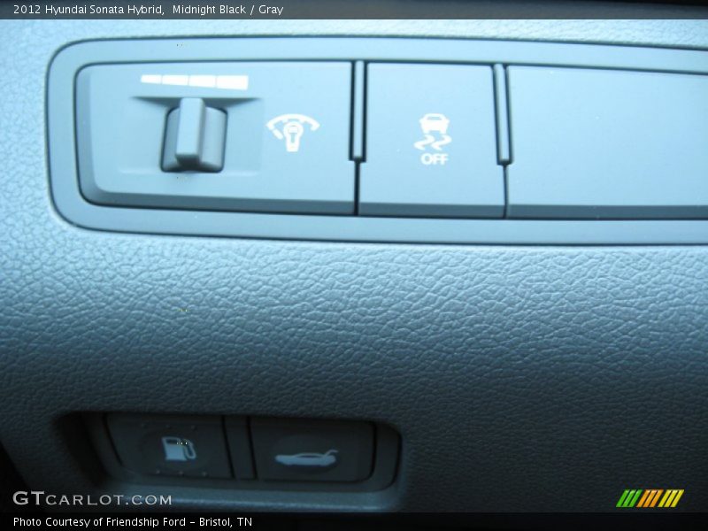 Midnight Black / Gray 2012 Hyundai Sonata Hybrid