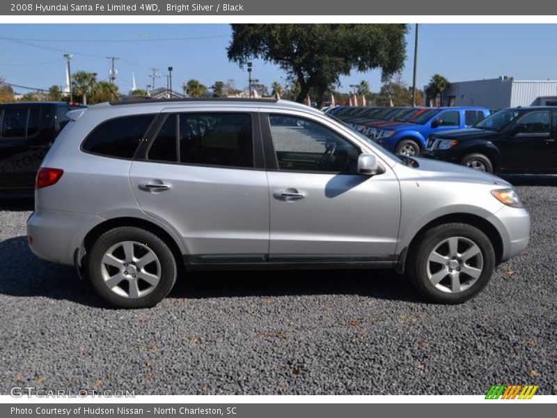 Bright Silver / Black 2008 Hyundai Santa Fe Limited 4WD