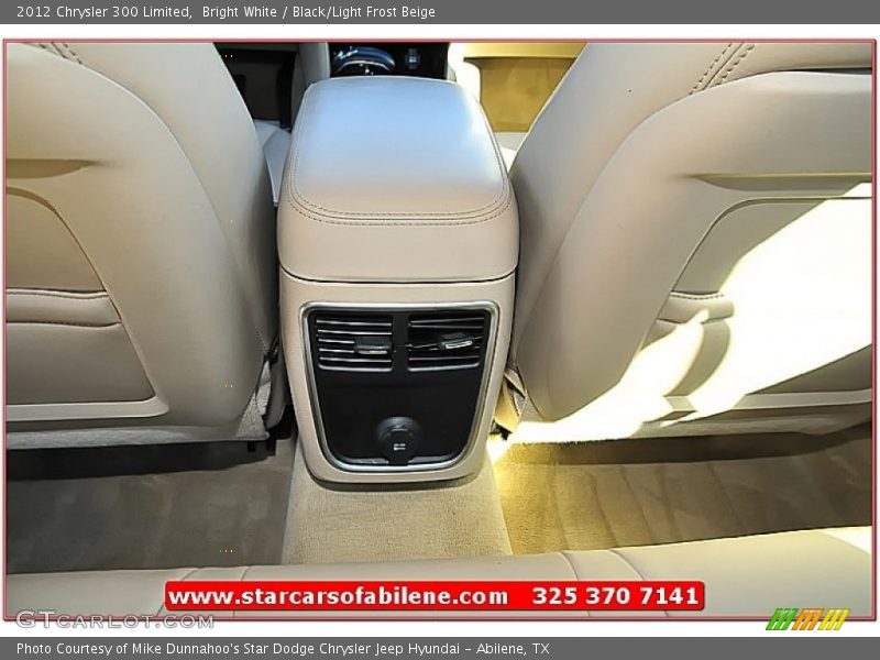 Bright White / Black/Light Frost Beige 2012 Chrysler 300 Limited