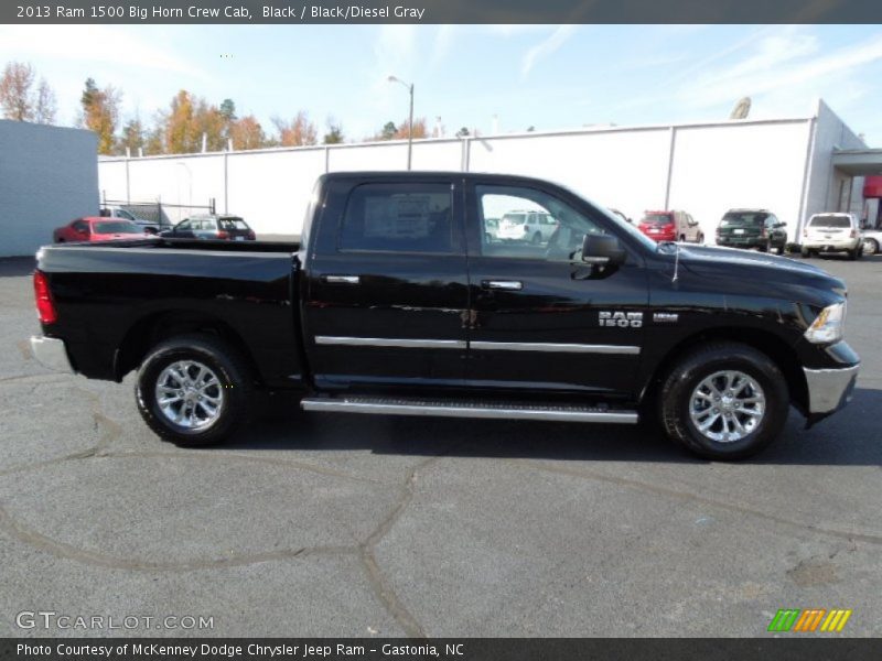 Black / Black/Diesel Gray 2013 Ram 1500 Big Horn Crew Cab