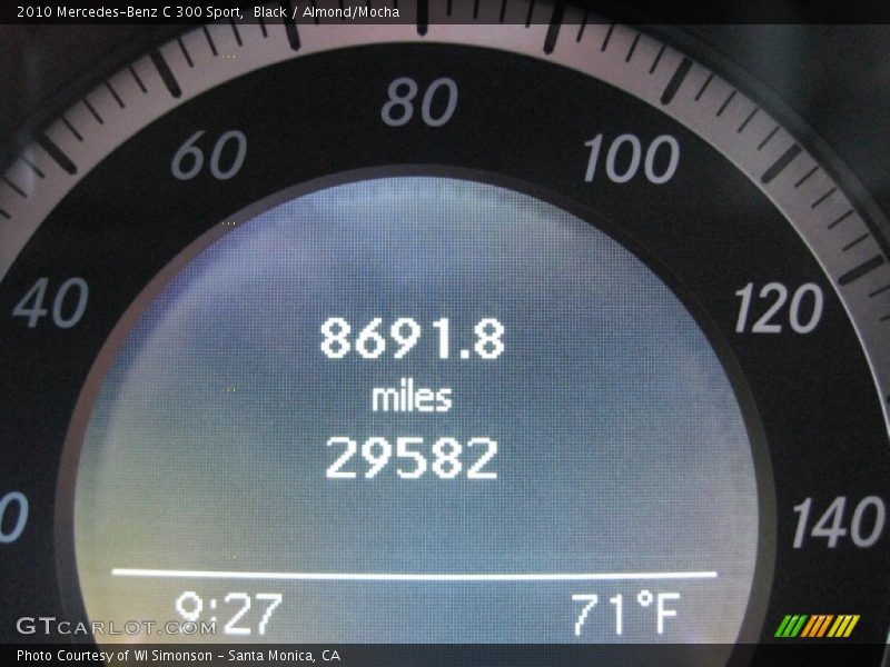Black / Almond/Mocha 2010 Mercedes-Benz C 300 Sport