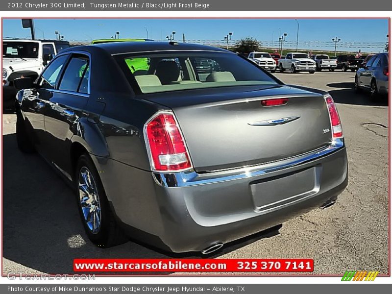 Tungsten Metallic / Black/Light Frost Beige 2012 Chrysler 300 Limited