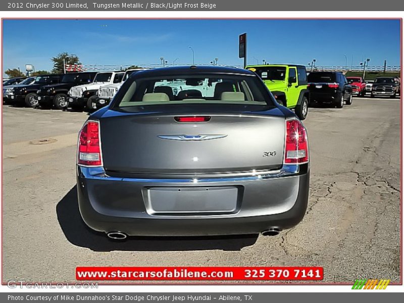 Tungsten Metallic / Black/Light Frost Beige 2012 Chrysler 300 Limited