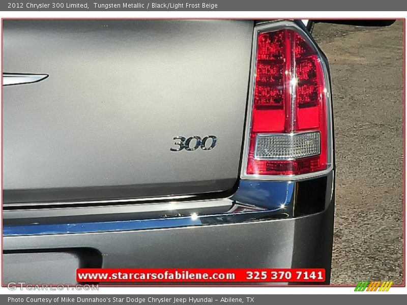 Tungsten Metallic / Black/Light Frost Beige 2012 Chrysler 300 Limited