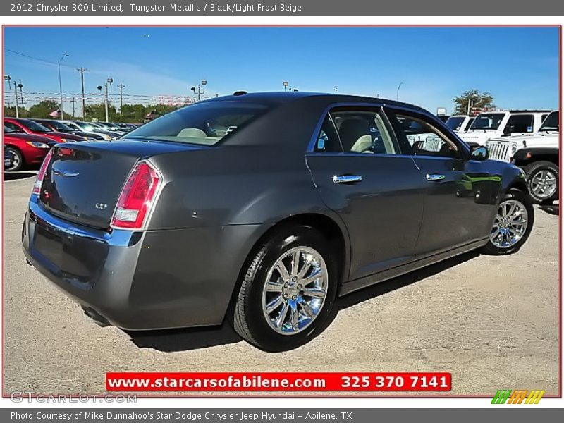 Tungsten Metallic / Black/Light Frost Beige 2012 Chrysler 300 Limited