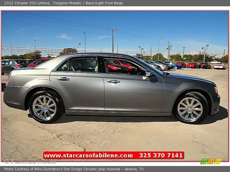 Tungsten Metallic / Black/Light Frost Beige 2012 Chrysler 300 Limited
