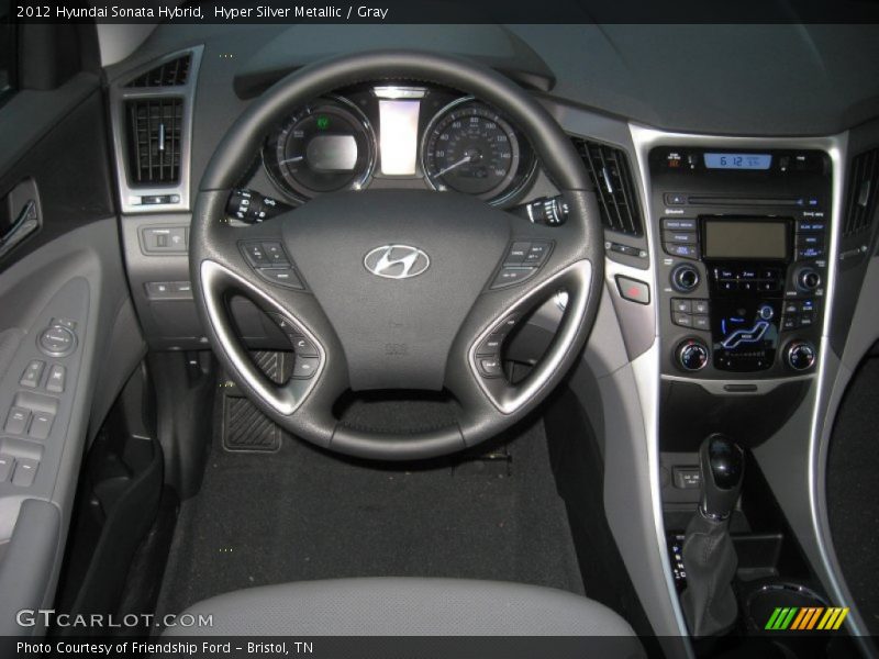 Hyper Silver Metallic / Gray 2012 Hyundai Sonata Hybrid