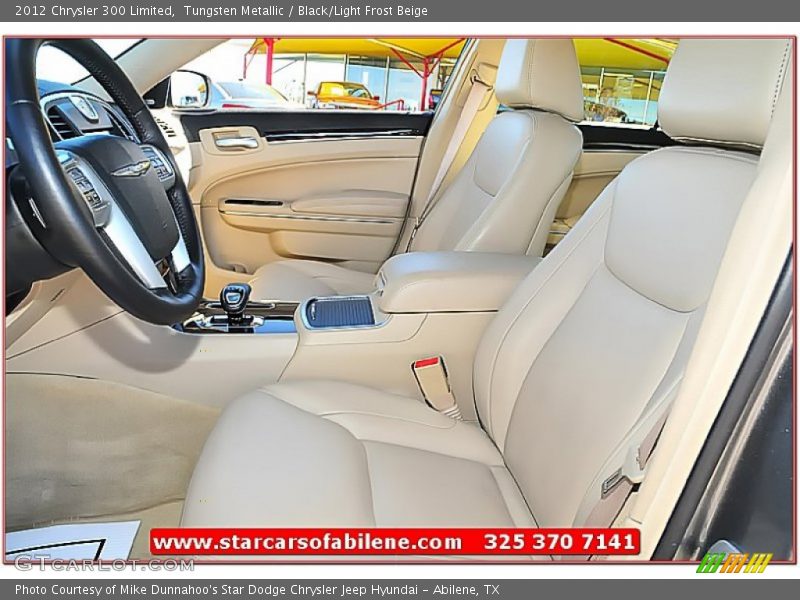 Tungsten Metallic / Black/Light Frost Beige 2012 Chrysler 300 Limited