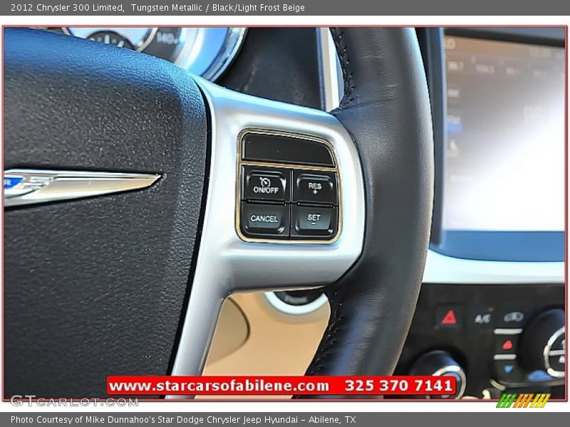 Tungsten Metallic / Black/Light Frost Beige 2012 Chrysler 300 Limited