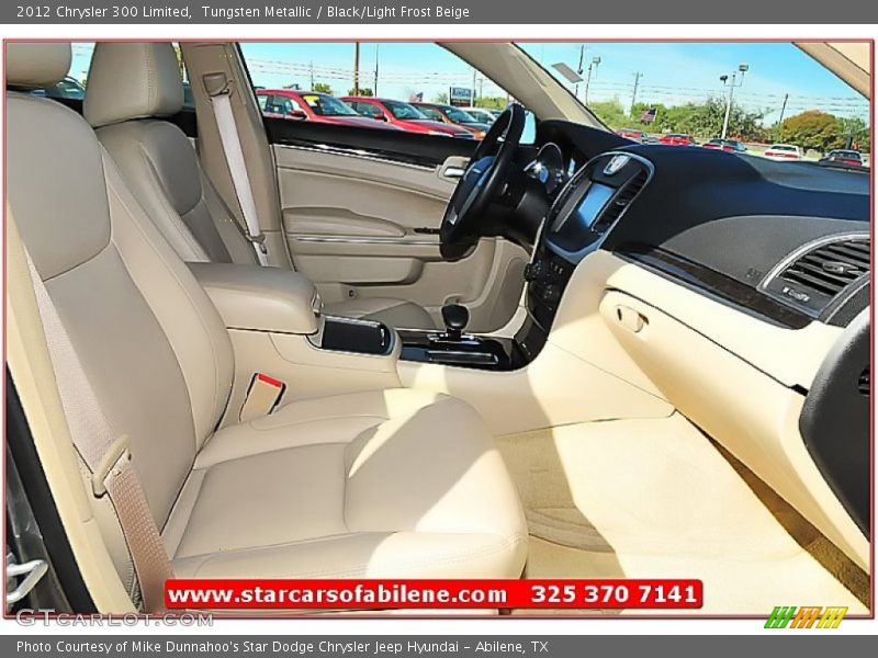 Tungsten Metallic / Black/Light Frost Beige 2012 Chrysler 300 Limited