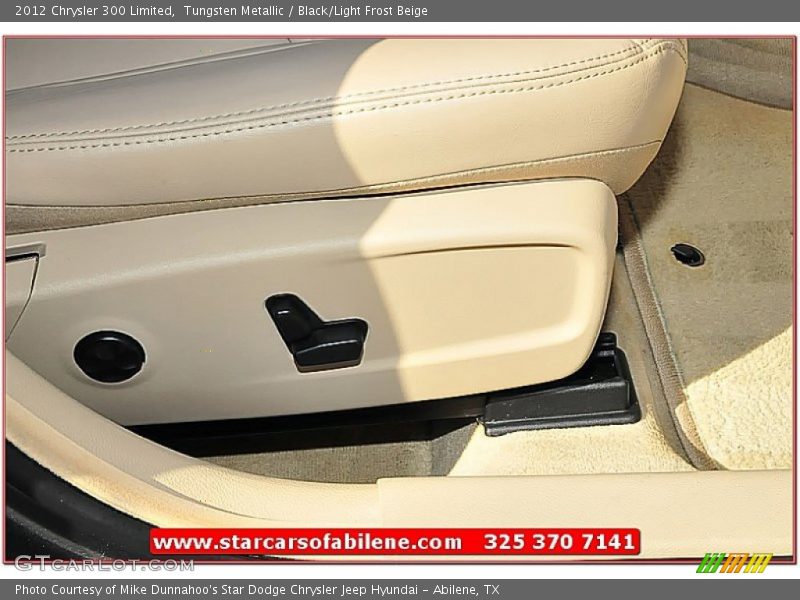Tungsten Metallic / Black/Light Frost Beige 2012 Chrysler 300 Limited