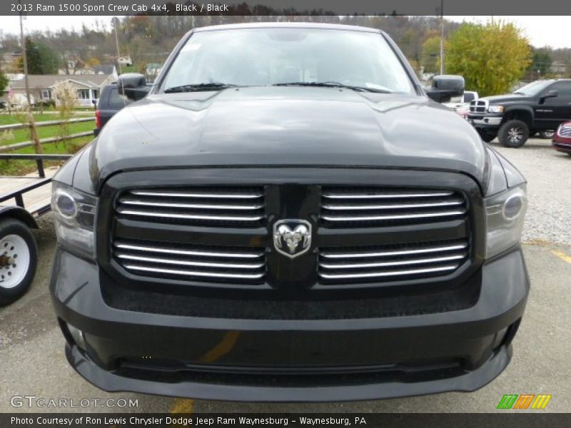 Black / Black 2013 Ram 1500 Sport Crew Cab 4x4