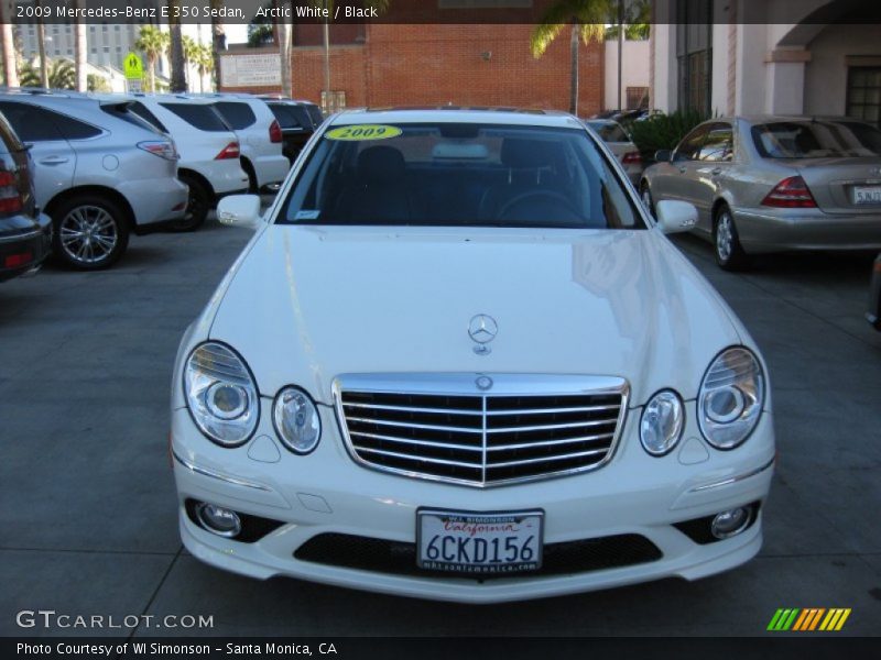 Arctic White / Black 2009 Mercedes-Benz E 350 Sedan