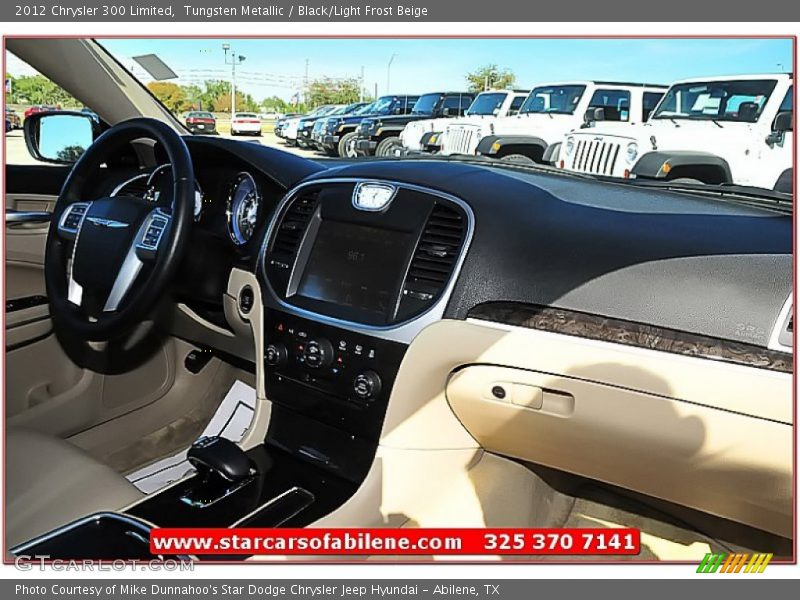 Tungsten Metallic / Black/Light Frost Beige 2012 Chrysler 300 Limited